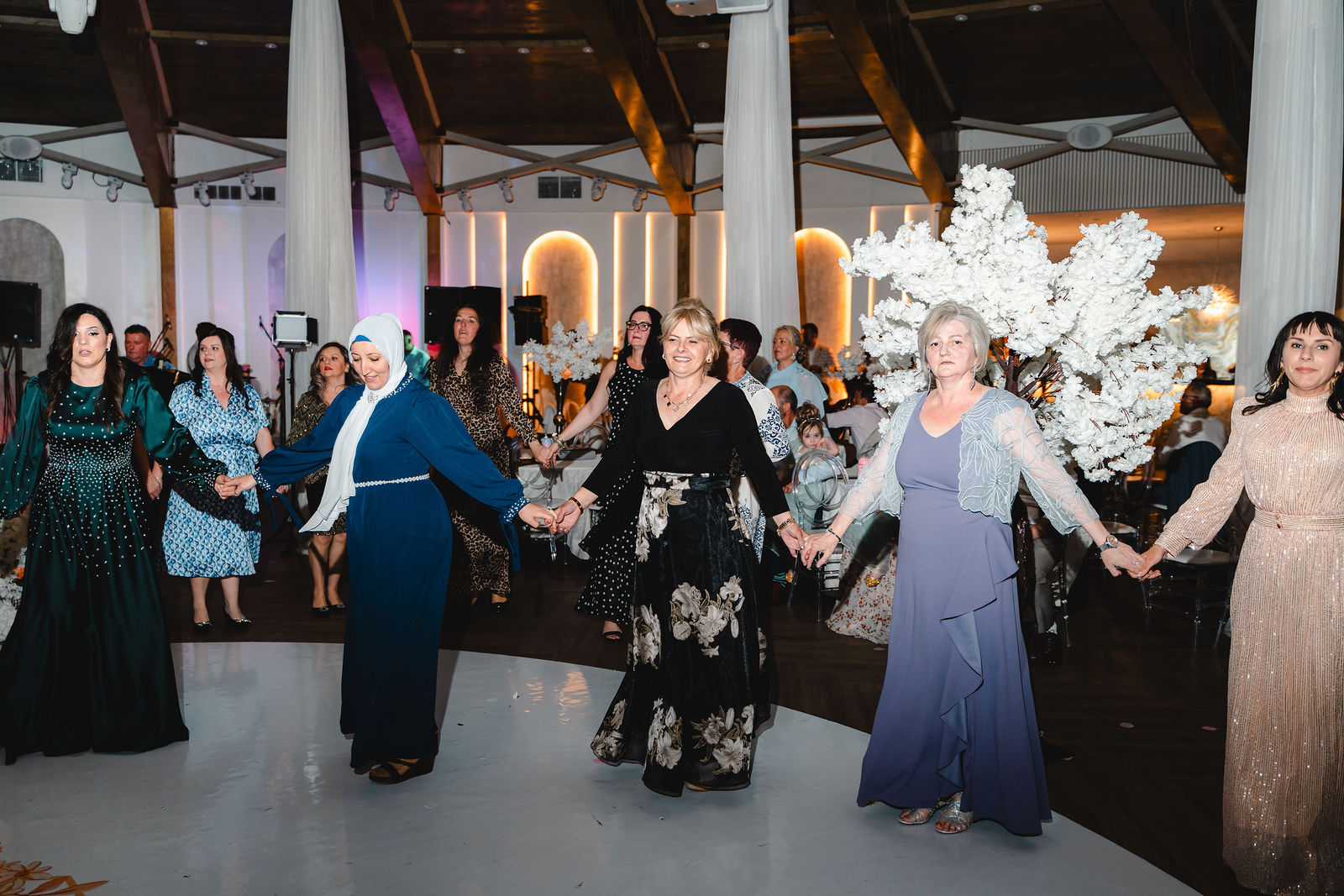Guests joined for a circle dance