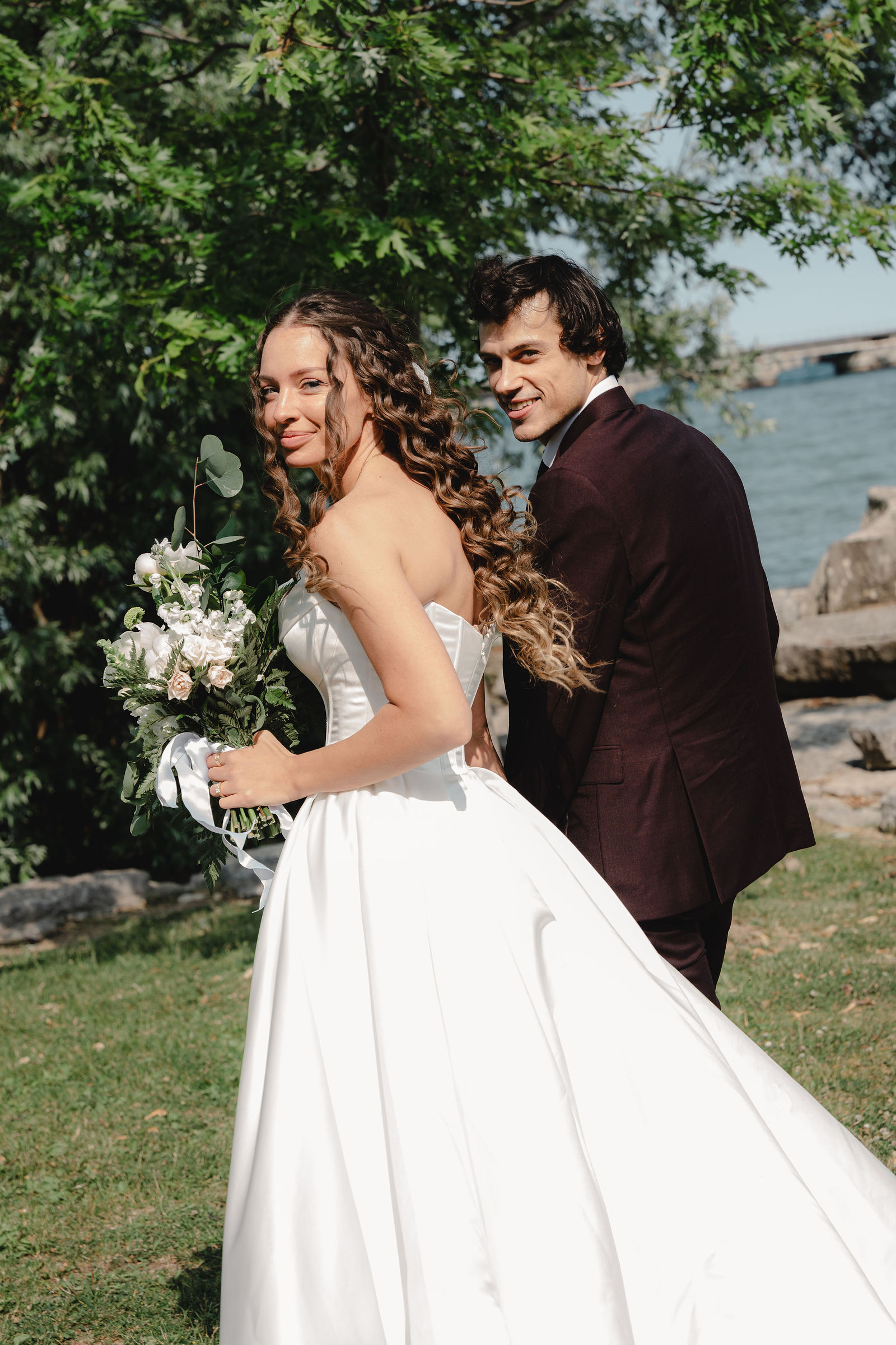 Aldina & Huso — lakeside wedding — Ontario