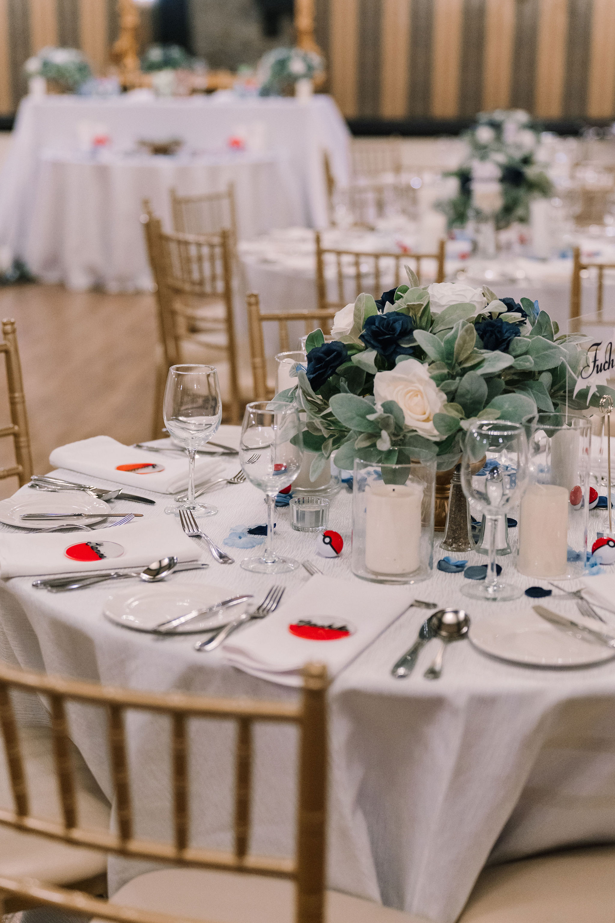 Reception tablescape