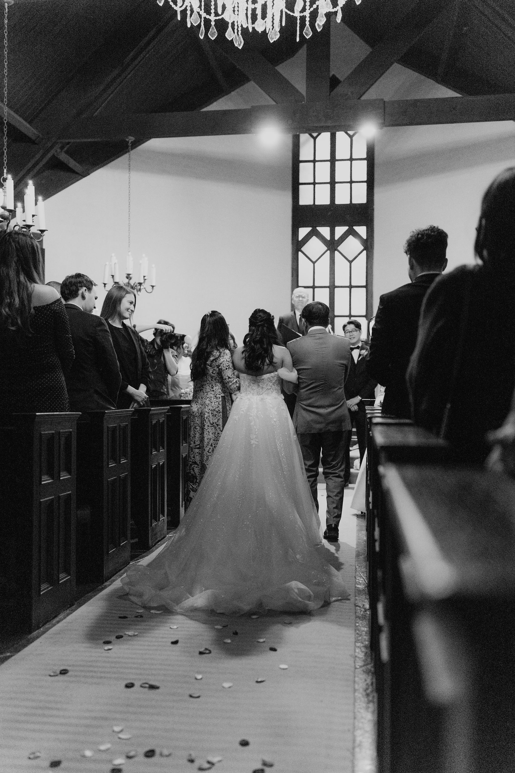 Walking down the aisle