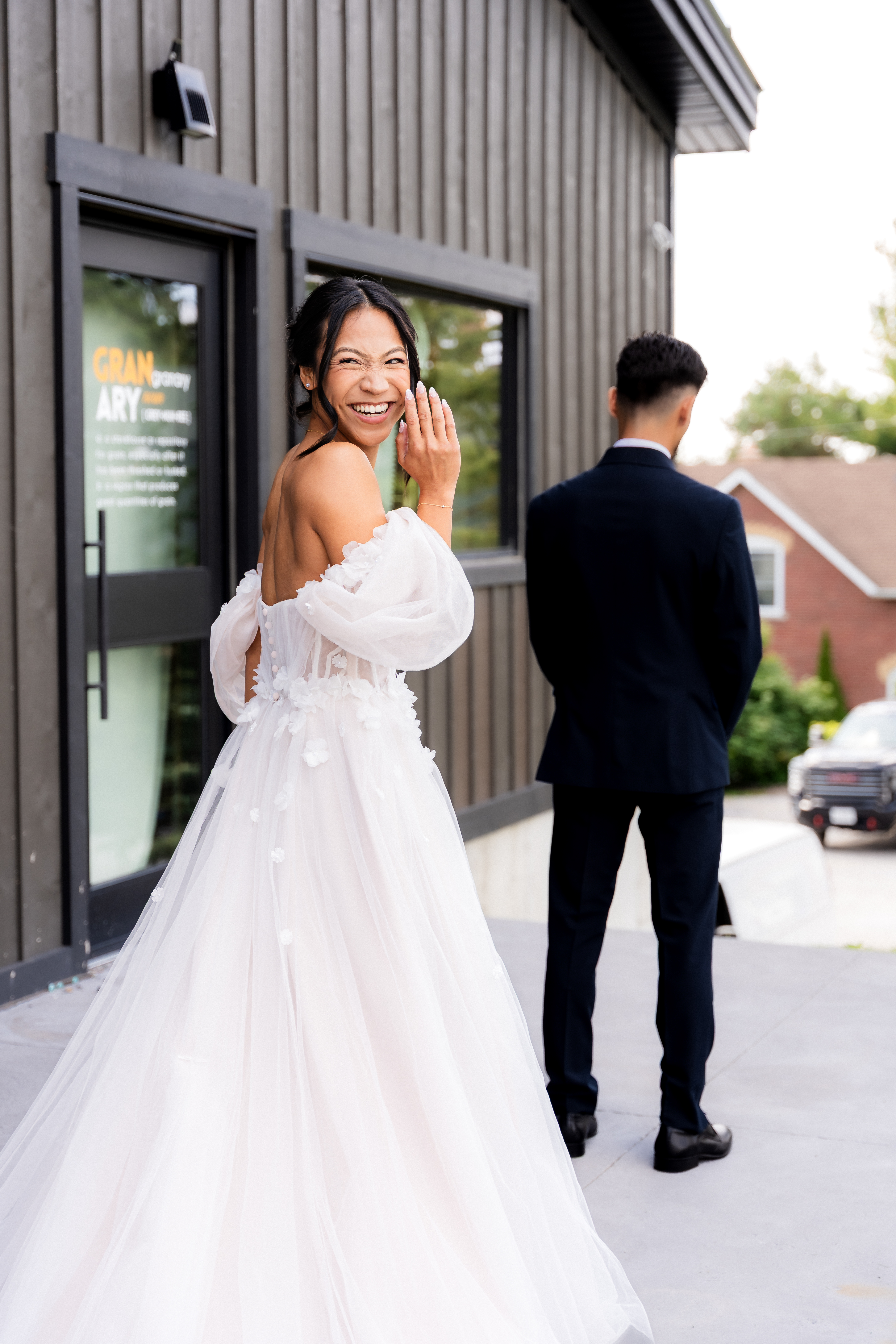 Bride approaching