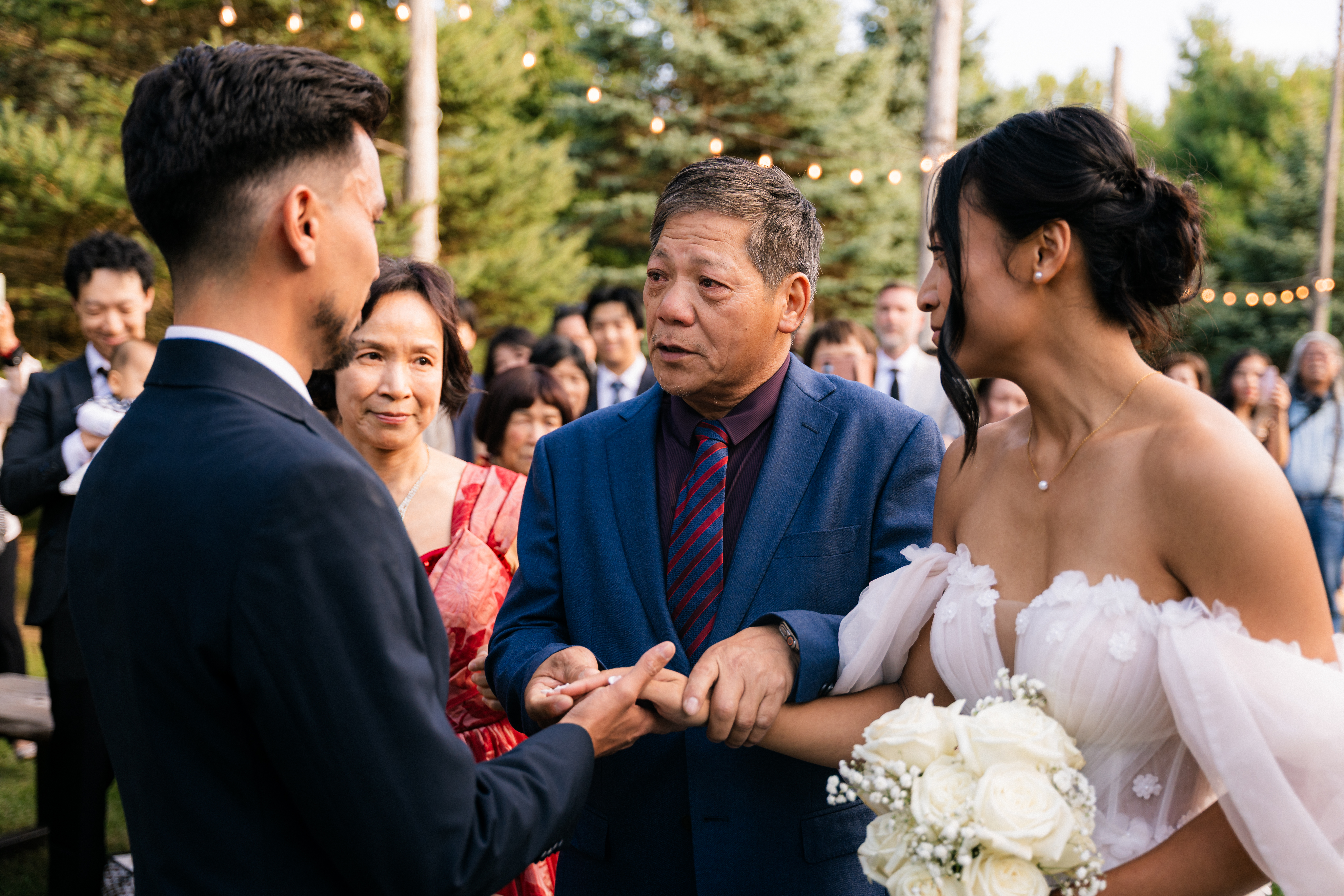 Giving away the bride