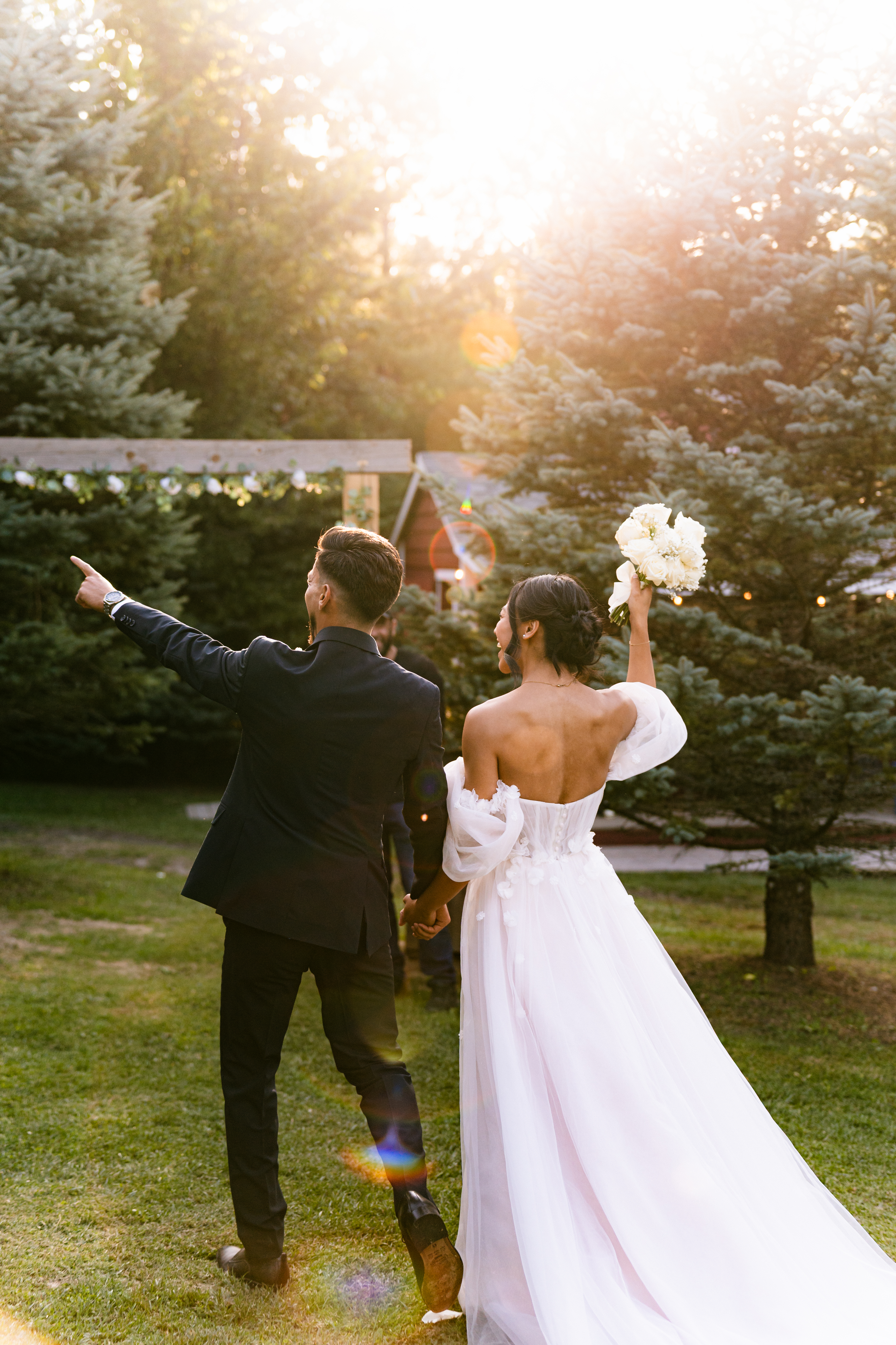 Recessional sunset celebration